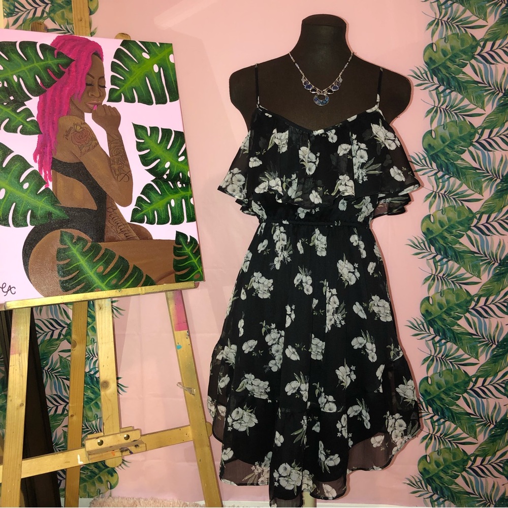 Abercrombie & Fitch Black Floral Dress